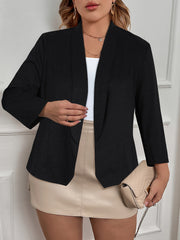 Casual Blazer Solid Long Sleeve Workwear Blazer