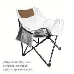 Portable Moon Chair Outdoor Camping Fishing Beach Picnic