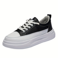 Thick Bottom Sports Sneakers Blocking Patterns Slip resistant Wear resistant