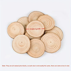 10pcs Large Wood Slices for Centerpieces Unfinished Wooden Ornaments Crafts