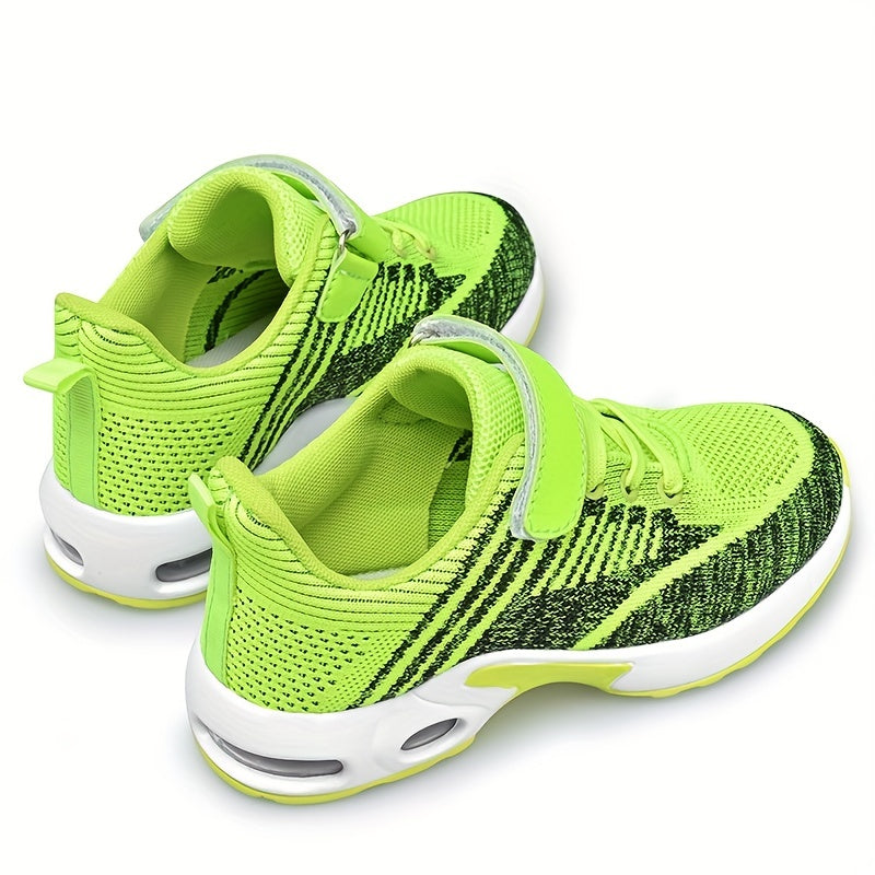 Kids Knit Sneakers Breathable Athletic Shoes Non Slip Outdoor Running