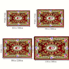 Boho Anti Fatigue Kitchen Rugs Vintage Absorbent Non Slip Soft Faux Sheepskin
