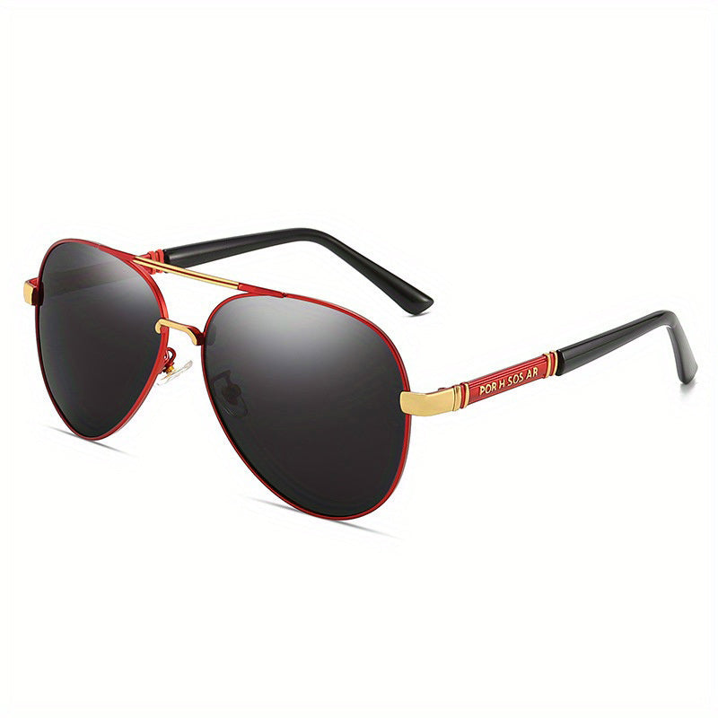 Men's Polarized Pilot Sunglasses Large Frame Night Sunglasses