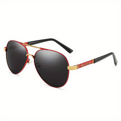 Men's Polarized Pilot Sunglasses Large Frame Night Sunglasses
