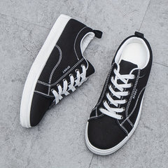 Men's Casual Breathable Canvas Shoes Low Top Non Slip