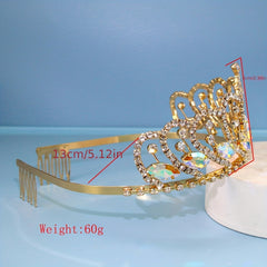 Red Crystal Tiara Queen Crown Headband