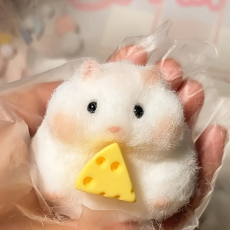1pc Hamster Squeezing Toy TPR Material Soft Sensory Game