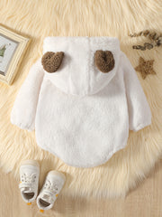 Cute Animal Fleece Romper for Cozy Winter