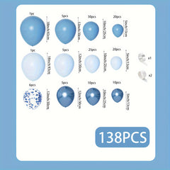 138pcs Balloon Kit With 81 28 Cm Number Balloons