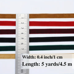 5 Yards Velvet Ribbon Lace Craft Ribbon for Christmas Decoration