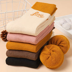 5 Pairs Letter Print Mid Tube Socks for Women