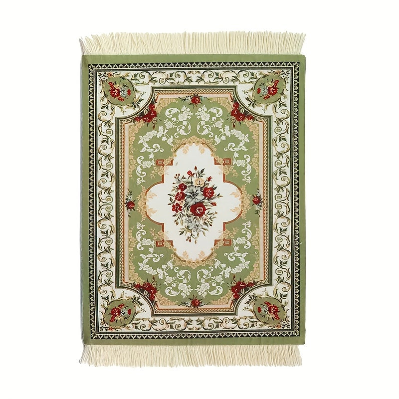 Persian Mini Woven Mouse Pad Retro Pattern for Home Office Decor