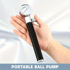 Ball Pump With Pressure Gauge For Sports Ball Portable Air Pump