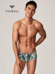 Men's Stylish Printed Bikini Briefs Breathable Underwear Trunks