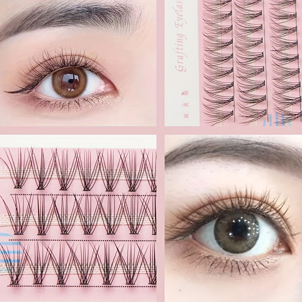 60pcs 10D Cluster Lashes for DIY Eyelash Extensions at Home