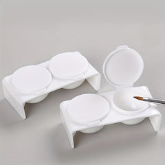 Double Cup Nail Art Bowl Soaking Dish Dappen Dish With Lids