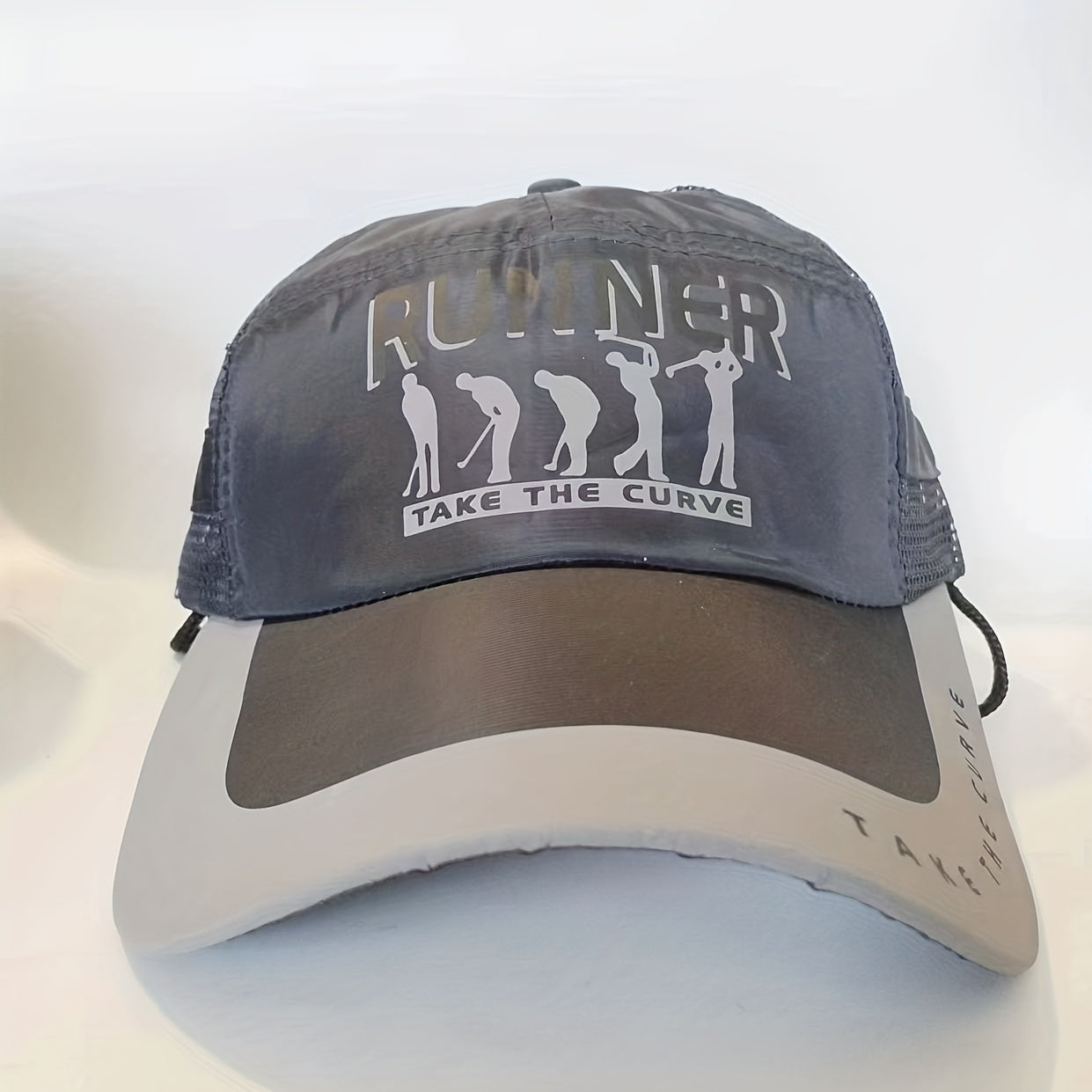 Men's Mesh Baseball Cap Sun Protection Brim Sunshade Hat Outdoor Sports