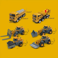 Inertial Engineering Excavator Toy Car Christmas Birthday Gift