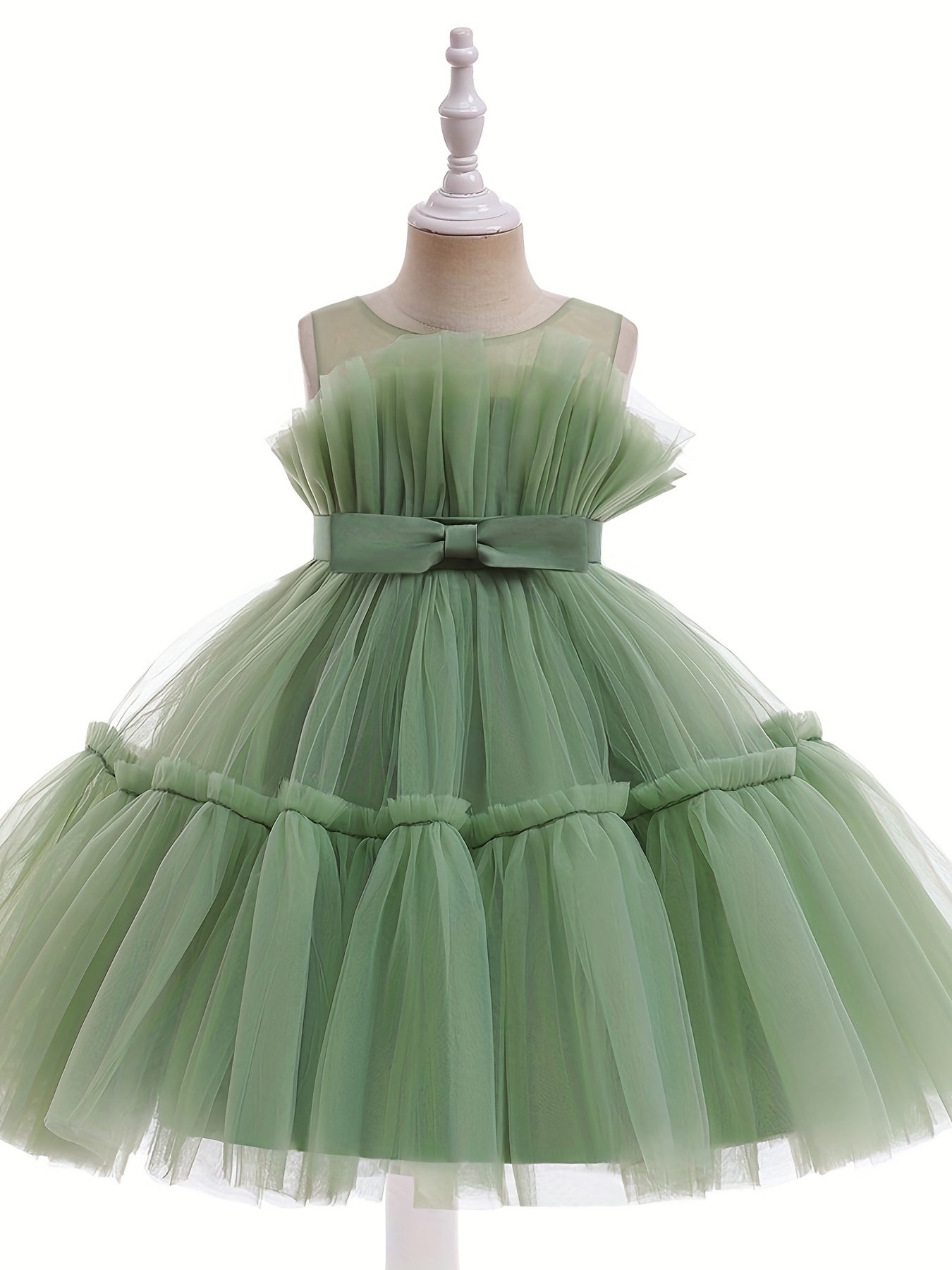Girls' Mesh Ball Gown Princess Dress