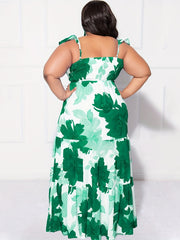 Floral Print Off Shoulder Maxi Smock Dress