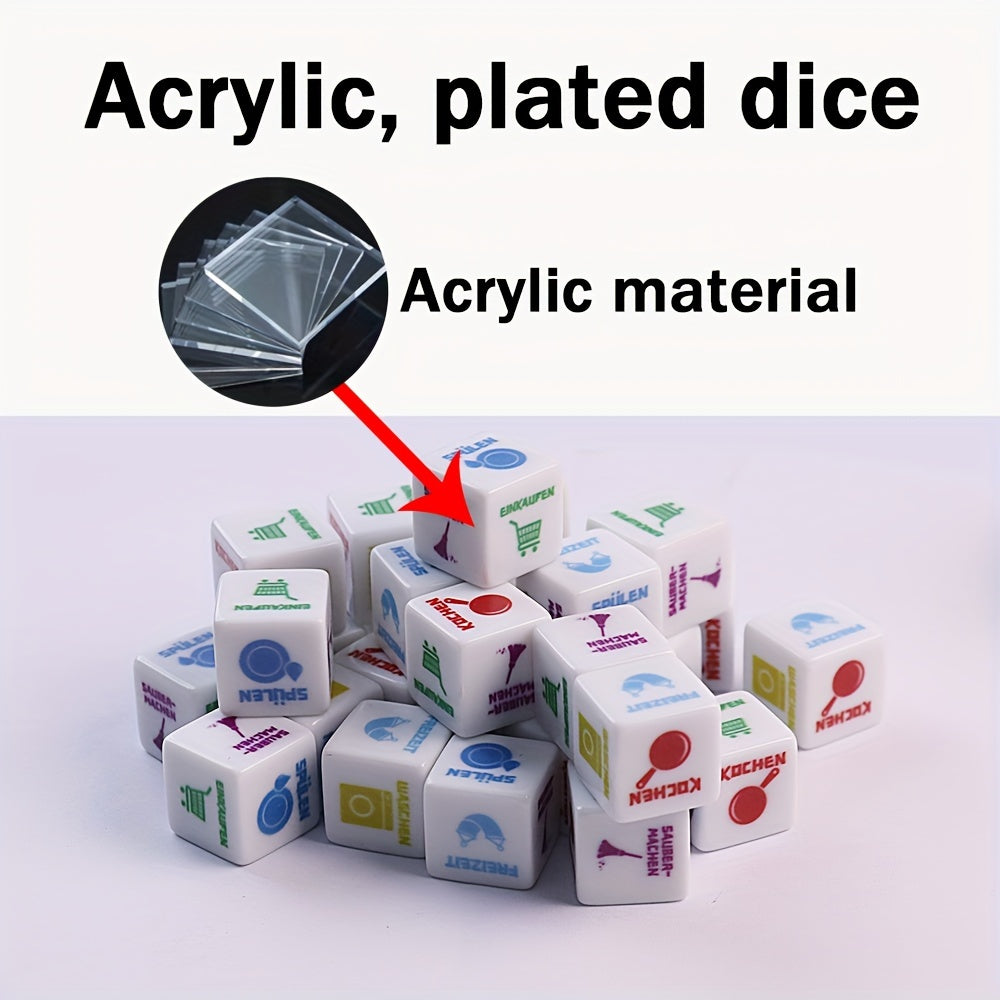 5pcs Fun Dice Game Set For Parties - Ideal for Multiplayer Game
