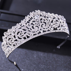 Crystal Wedding Tiara Bridal Silver Golden Bride Headband