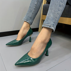 Sexy Pointed Toe Stiletto Heels Slip On High Heels Party Dress Pumps
