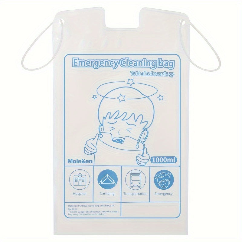 10pcs Hanging Ear Vomiting Bag Disposable Travel Sanitary Bag
