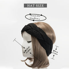 Braided Knit Head Warmer Winter Headband Hair Band Hair Accessories