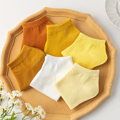 6 Pairs Crew Ankle Socks Comfy & Breathable Women's Stockings