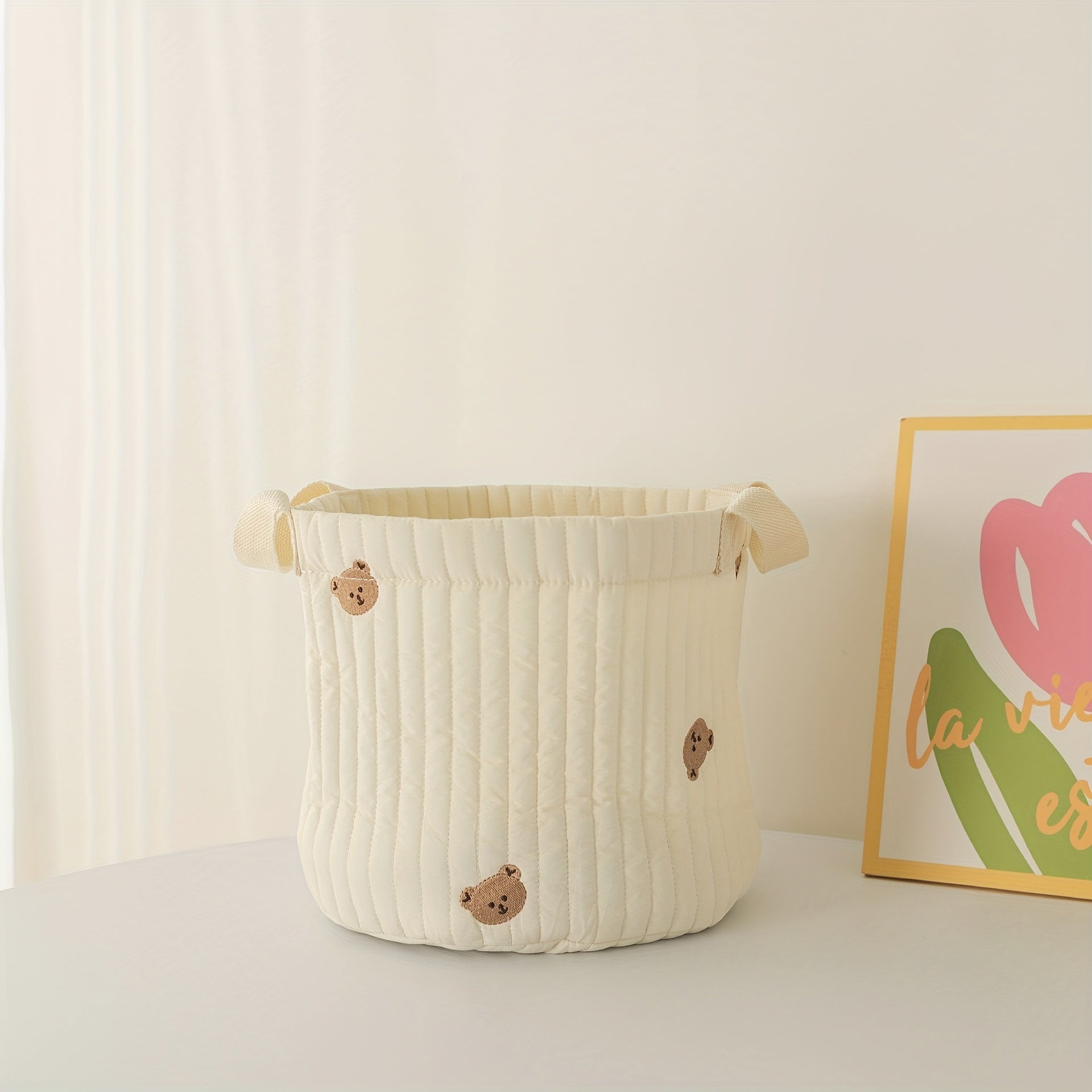 Small Bear Rabbit Storage Bag Baby Diaper Clothes Toy Basket