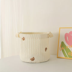Small Bear Rabbit Storage Bag Baby Diaper Clothes Toy Basket