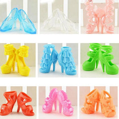 Colorful High Heel Fashion Sandals for 11-8 In Dolls
