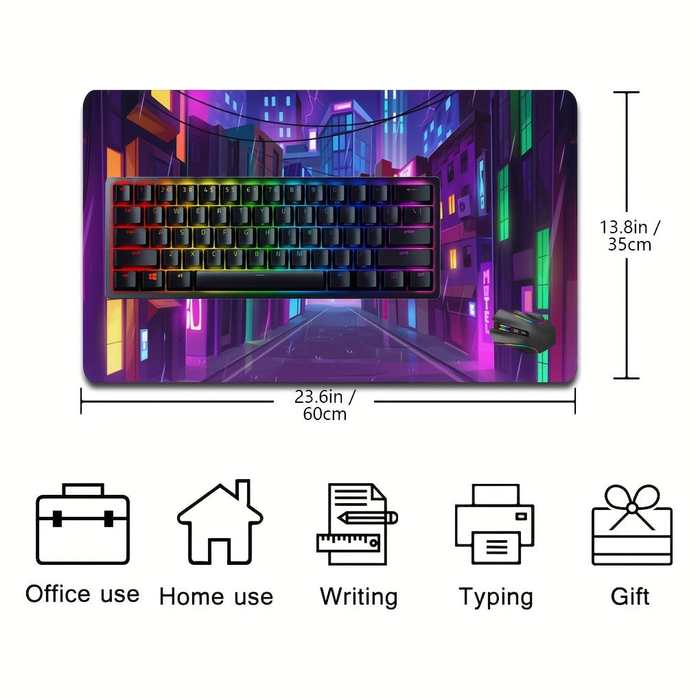 Large Keyboard Mouse Pad Non-Slip Rubber Base Mousepad