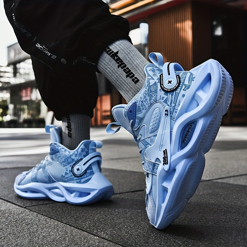Men's High Top Basketball Shoes Non Slip Sneakers Spring Summer