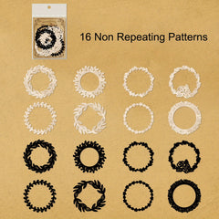 16pcs Hollowed Out Decoupage Paper for DIY Crafts Scrapbooking