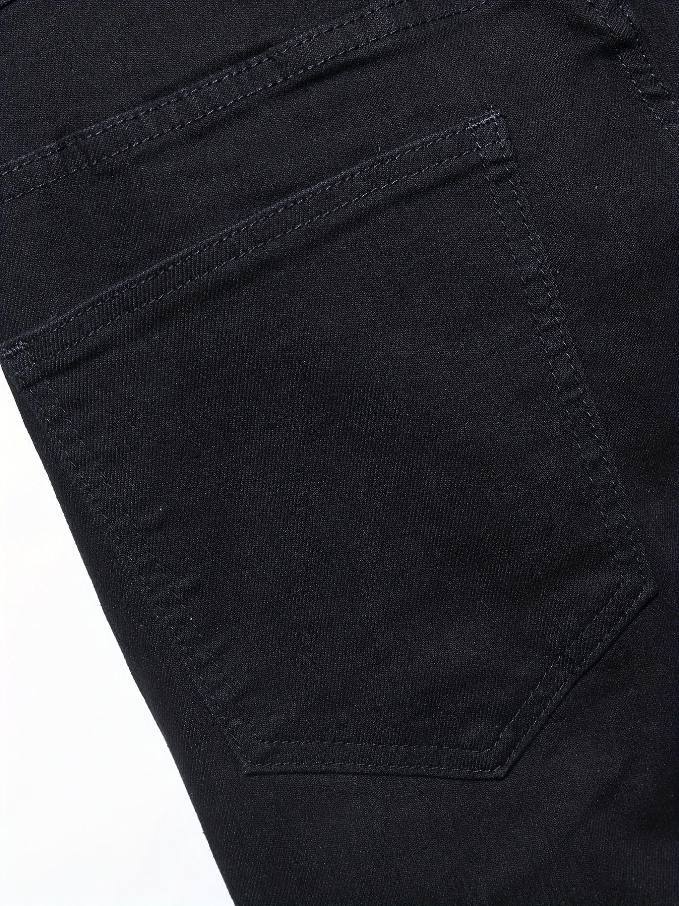 Men's Slim Fit Biker Jeans Casual Street Style Denim Pants