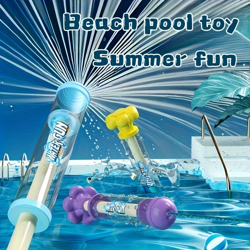 2pcs Water Guns with Suction Cup Base for Outdoor Water Play