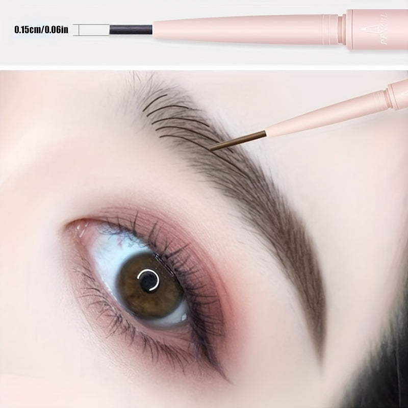 Dual Ended Waterproof Eyebrow Pencil Long Lasting Smudge Proof