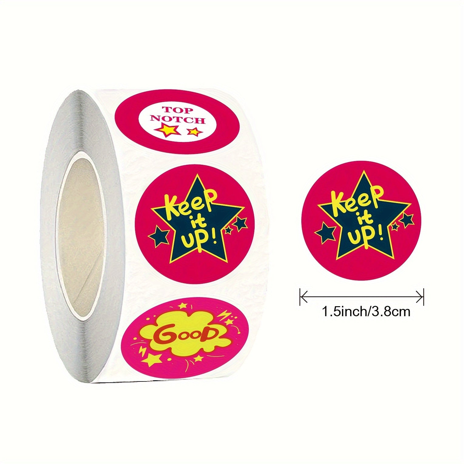 200pcs Animal Reward Stickers 3.81cm Self-Adhesive