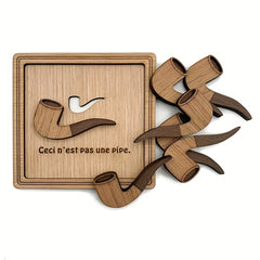 Wooden 7 Pipes Puzzle Game Brain Burning Toy