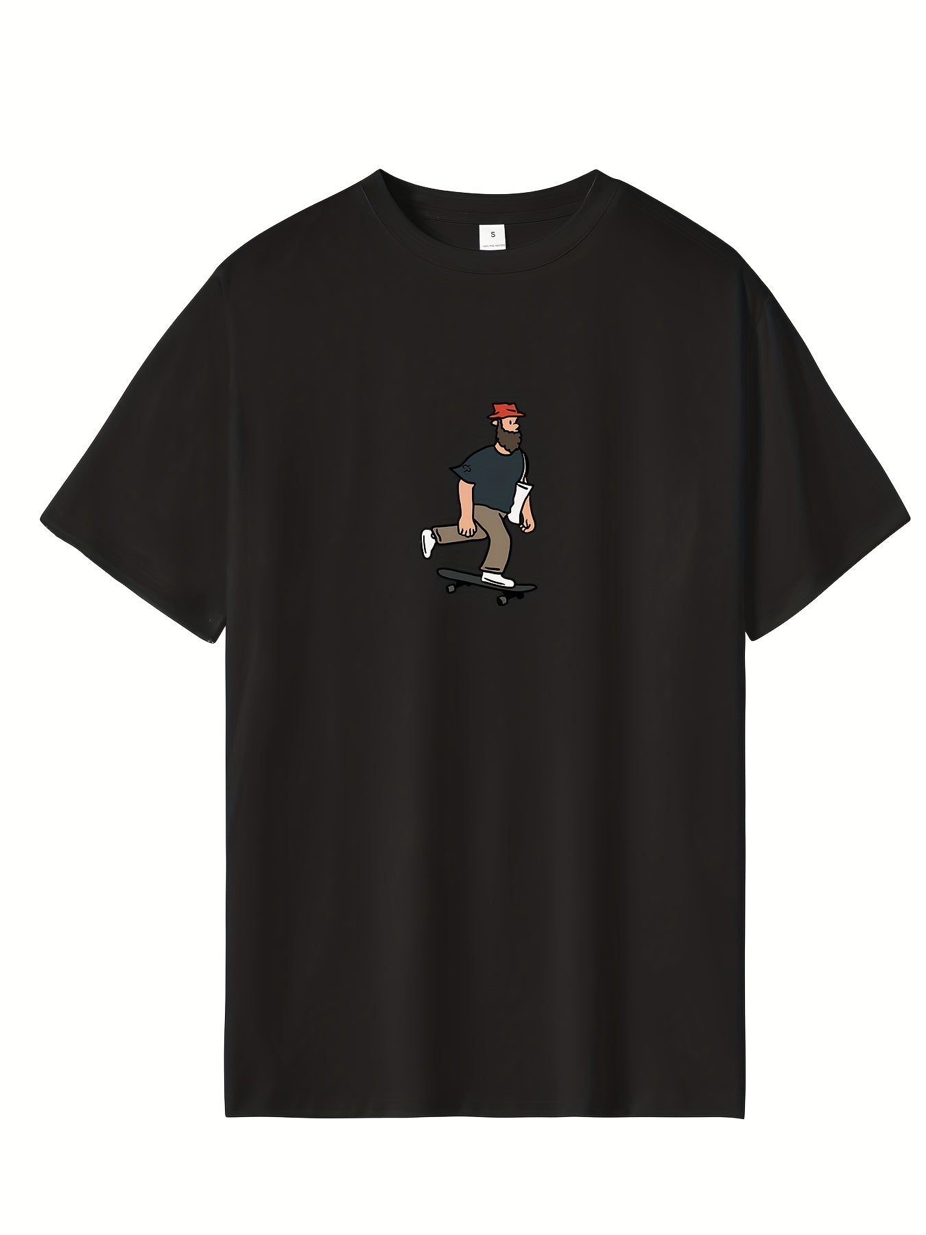 Men's Printed Sports T-Shirt Casual Stretch Tee Shirt For Summer