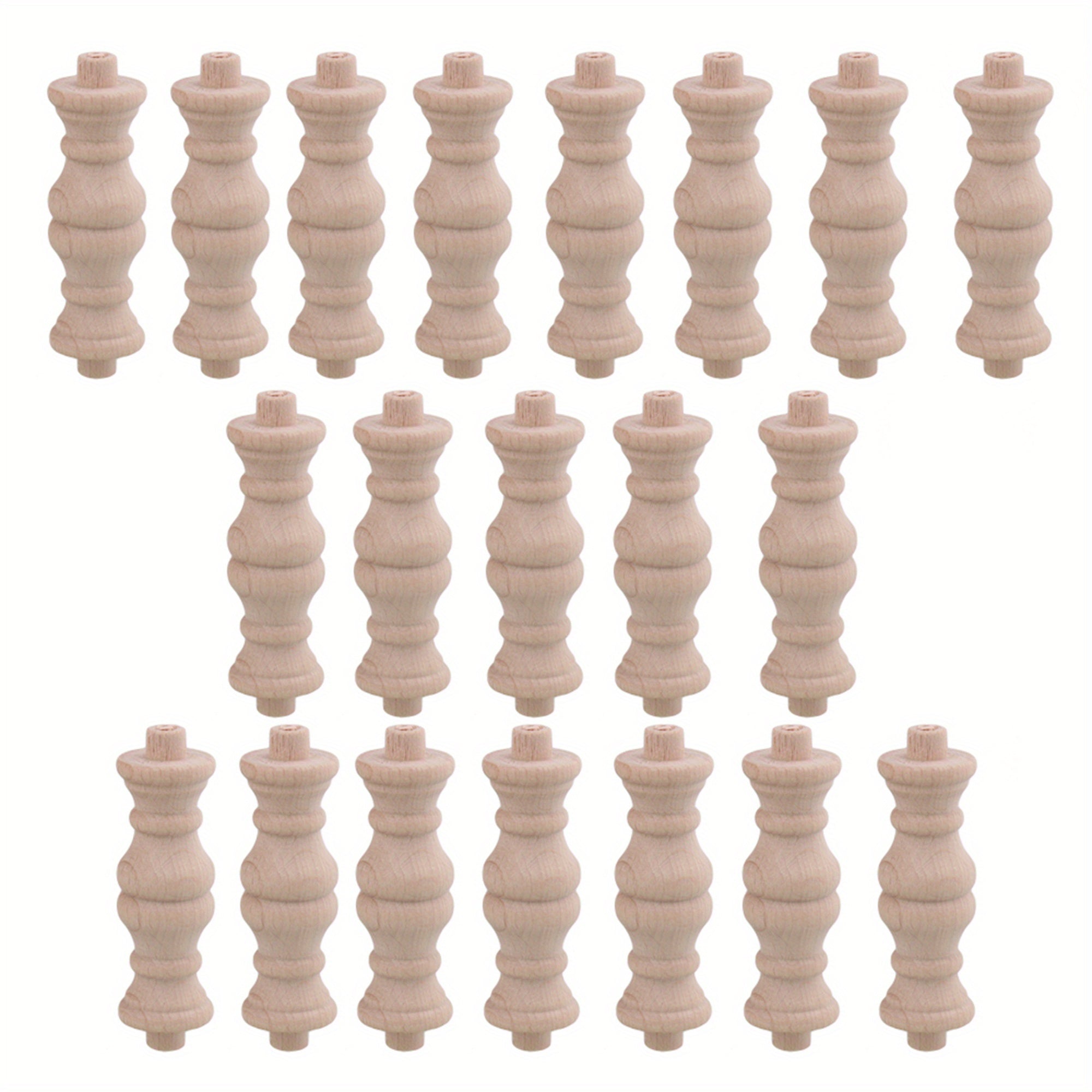 20pcs Decorative Wood Spindles For House Furniture