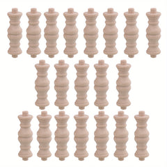 20pcs Decorative Wood Spindles For House Furniture