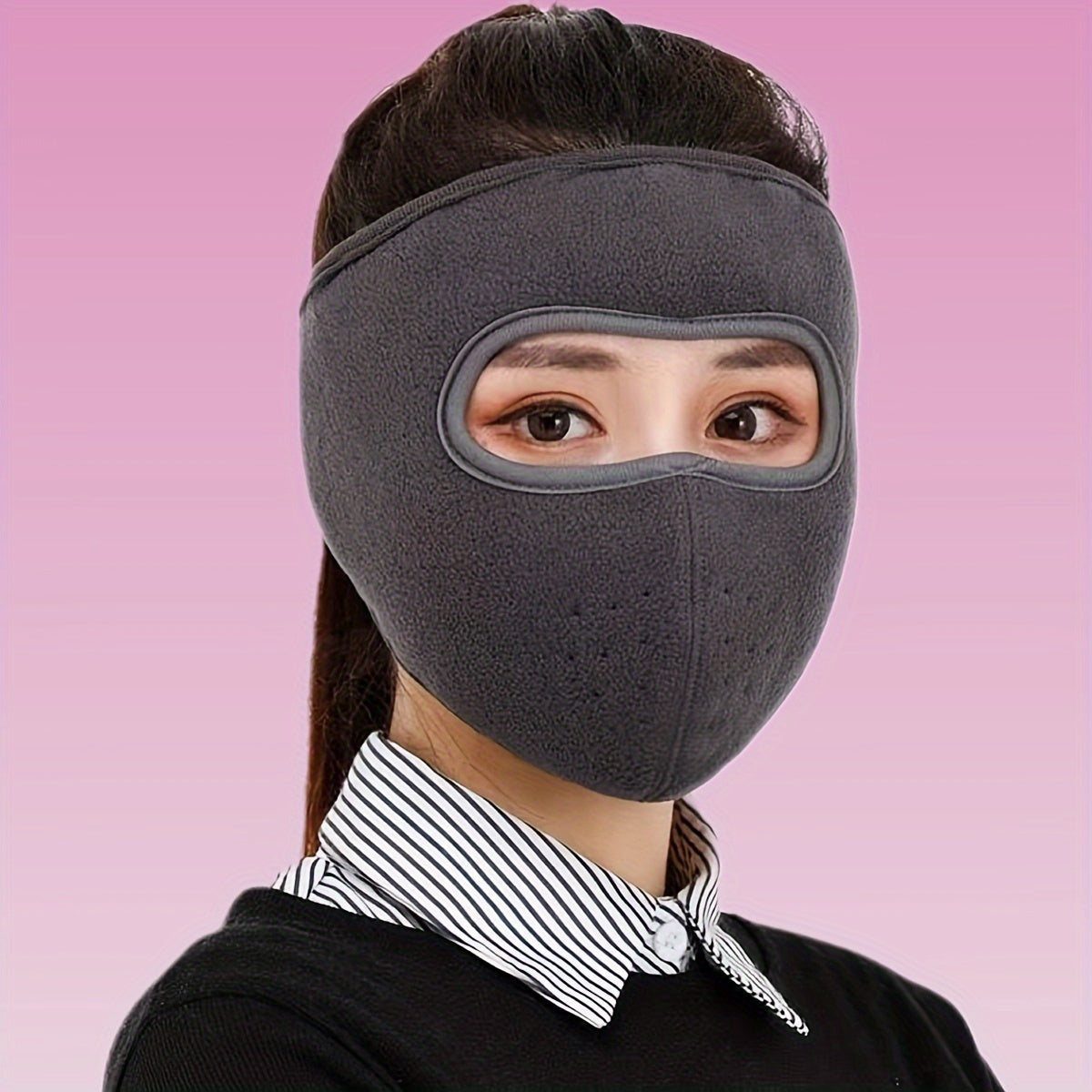 Unisex Plush Long Face Mask - Ear Protector Windproof Outdoor Mask
