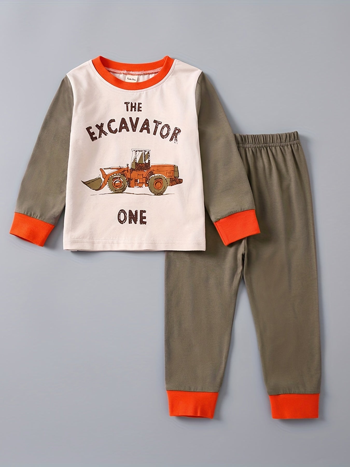 Kids Printed Crew Neck Set Long Sleeve