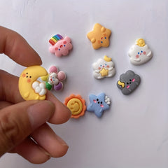9pcs Weather Resin DIY Kit for Phone Case Hair Clip