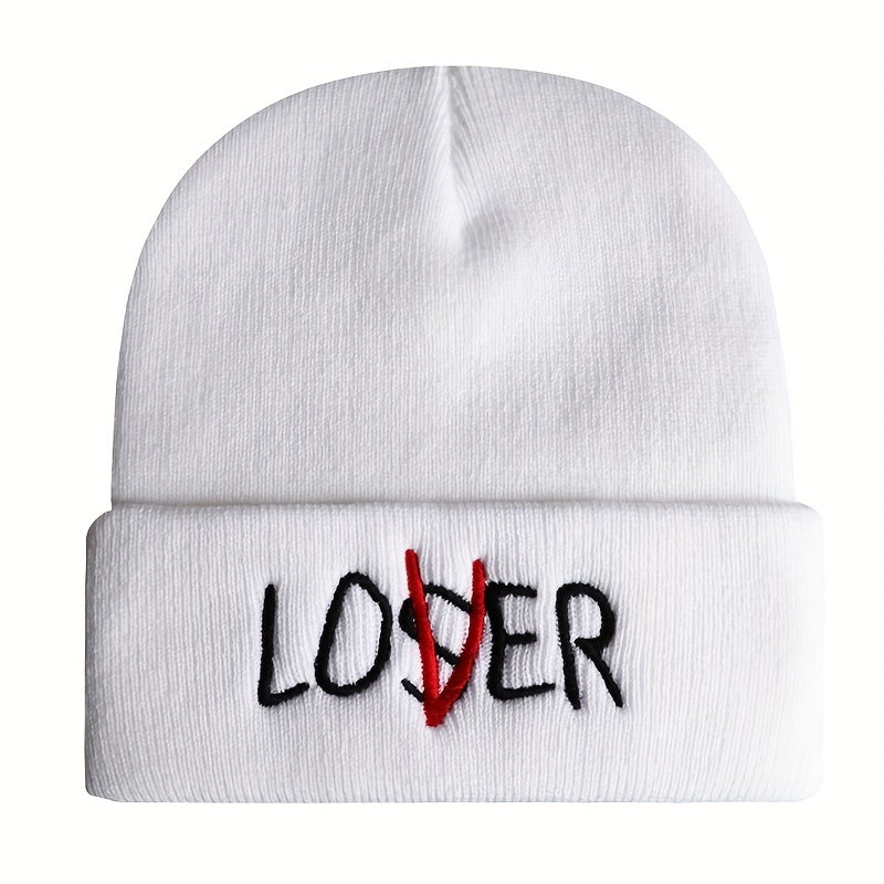 Embroidery Knitted Beanie Hat for Men & Women
