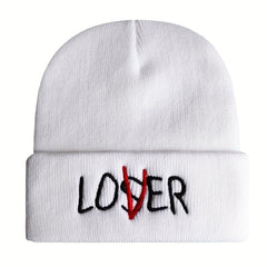 Embroidery Knitted Beanie Hat for Men & Women