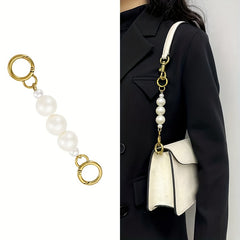 Faux Pearl Strap Extension Chain Handbag Accessories Shoulder Bag Extended Strap